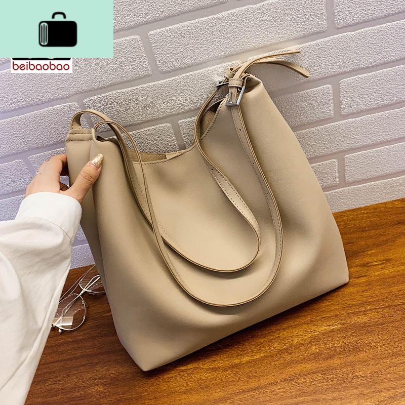 单肩大包包女2020新款潮休闲女母托特包大容量百搭简约NEW LAKE女士单肩包