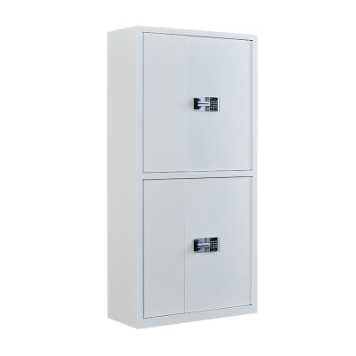 鑫环境 钢制密码指纹锁保密柜套色整装铁皮文件柜电子凭证落地矮柜办公室