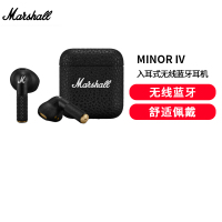 MARSHALL MINOR IV马歇尔半入耳式蓝牙耳机tws无线超长续航大电量黑色