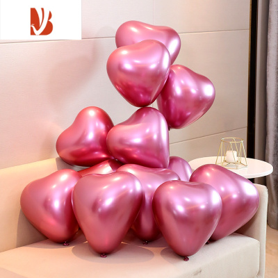 心形气球造型装饰结婚庆婚礼场景布置儿童生日派对 红色50只婚庆布景