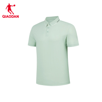 乔丹 男款短袖T恤衫运动POLO衫 夏季冰感防晒衣 烟雨绿 QTEHS3253032S
