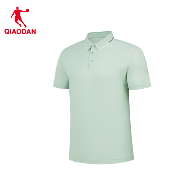 乔丹 男款短袖T恤衫运动POLO衫 夏季冰感防晒衣 烟雨绿 QTEHS3253032S