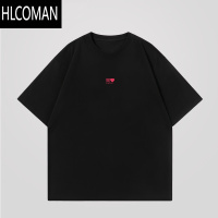 HLCOMAN[cc家居控]夏季男女款圆领简约百搭通勤亲肤舒适短袖T恤