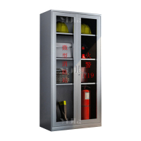 翌嘉 YJ406013048 304 不锈钢消防柜应急物资柜微型消防站消防工具展示柜