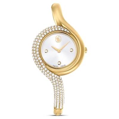 Swarovski施华洛世奇女款mm金色水晶腕表 经典极简设计 时尚优雅