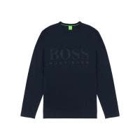 雨果博斯(HUGO BOSS)男士长袖圆领logo印花休闲T恤