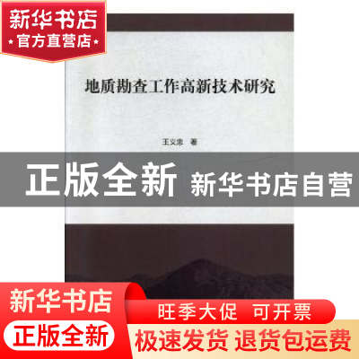 正版 地质勘查工作高新技术研究 王义忠著 北京工业大学出版社 97