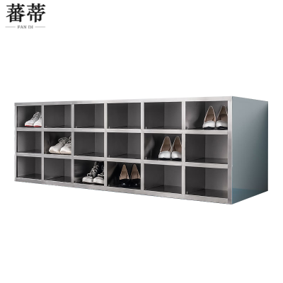 蕃蒂职工鞋柜36格双面台