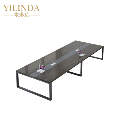 依琳达 钢架会议桌 3000*1300*750mm 张