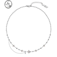 JiMiMASW原创设计少女星空星芒高级感项链小众简约星星锁骨链