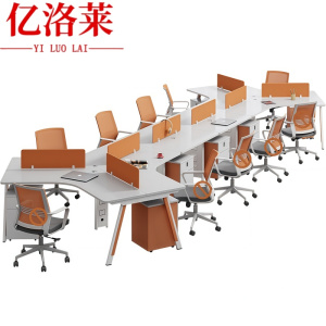 亿洛莱 十人职员桌+柜 6228*2192mm 套