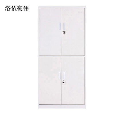 洛依豪伟钢制文件柜档案柜财务凭证柜带锁储物柜铁皮柜书柜通双节文件柜