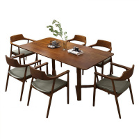 悦兴诚实木餐桌180*80*75cm+6椅套