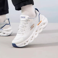 Skechers斯凯奇男鞋新款星迈系列轻弹缓震运动休闲气泡跑鞋220546-WHT ZP