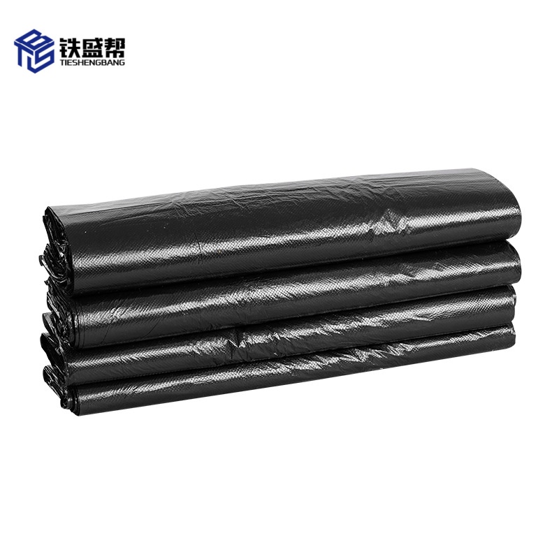 铁盛帮 黑色塑料手提杂物打包袋加厚垃圾袋36*55cm/50只装 包