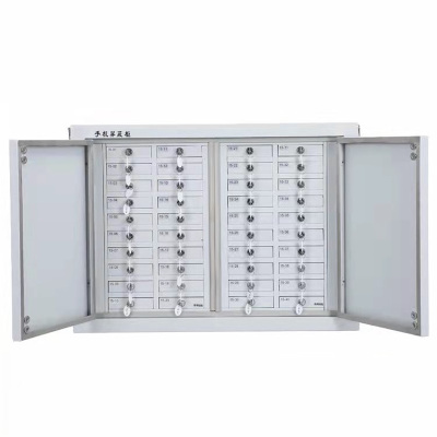 易企采 40格落地款手机信号屏蔽柜会议室考场抽屉式壁挂带锁物理屏蔽保密寄存放柜子