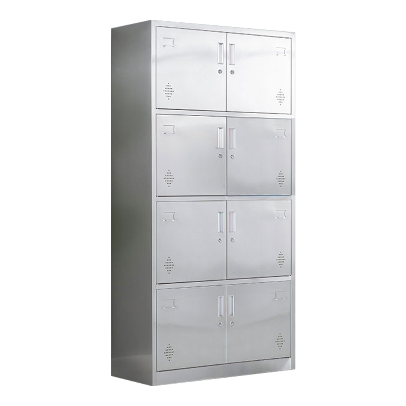 缑氏不锈钢更衣柜员工衣柜储物柜更衣室储物柜304八门更衣柜