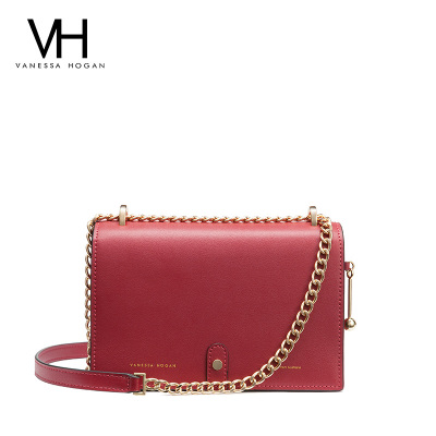 官方正品-VANESSAHOGANVH女包时尚潮流可爱单肩链条包气质新娘包女斜挎包红色