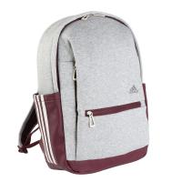 adidas棉涤混纺休闲运动背包多功能大容量通勤学生包