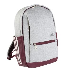 adidas棉涤混纺休闲运动背包多功能大容量通勤学生包 Gray_×_Red