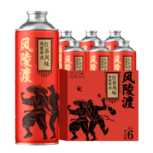 雪花啤酒 风陵渡红茶风味1L*6罐 精酿啤酒整箱装