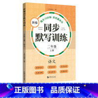 新编同步默写训练 2年级上册 [正版]小学一二三四五年级上下册新编同步默写训练看拼音写词语生字注音组词阅读理解语文识字卡
