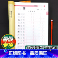 暑假语文练字帖 三升四 [正版]小学三年级语文下册控笔训练字帖人教版三升四暑假作业暑期衔接生字天天练习儿童练字写字帖小学
