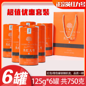 99元6罐配3个手袋 高香红茶英红九号1959 茶叶 英德红茶 广东功夫红茶罐装125克/罐