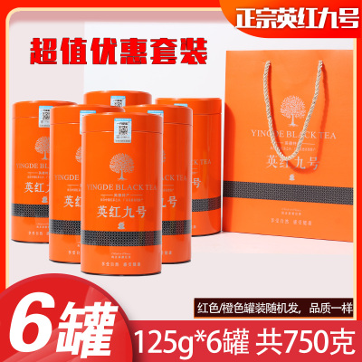 99元6罐配3个手袋 高香红茶英红九号1959 茶叶 英德红茶 广东功夫红茶罐装125克/罐