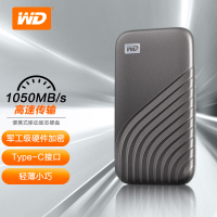 西部数据(WD) 1TB Type-C固态移动硬盘(PSSD) My Passport随行SSD版 深空灰NVMe技术