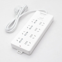 赛时工控SHSSG SKSC8-10740八位5孔 1.8米移动式排插(单位:个)白