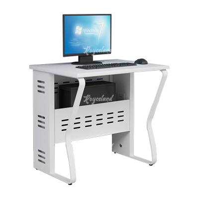 洛诗莲 (RoyceLand) 钢架电脑桌培训桌机房电脑桌学习桌课桌 单人位E款