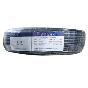 绵缆 铜芯聚氯乙烯绝缘聚氯乙烯护套软电缆 RVV-2*6黑色300/500V 米