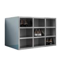 抚樽不锈钢鞋柜18格台