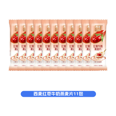 西麦红枣牛奶燕麦片*11包