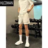 HLCOMAN美式夏季潮流宽松透气四五分篮球裤男女美式健身速干运动网眼短裤
