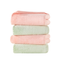 洁玉 清婉珊瑚绒34.5*34.5cm方巾1条 J0027W 绿色