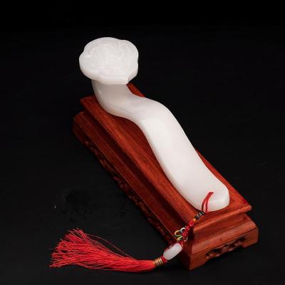 美帮汇玉石仿古玉如意摆件客厅玄关办公室摆设结婚手持