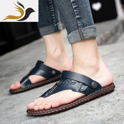 2019凉鞋男夹趾韩版沙滩鞋男士凉鞋两用人字拖鞋男鞋夏季防滑大码_2_1