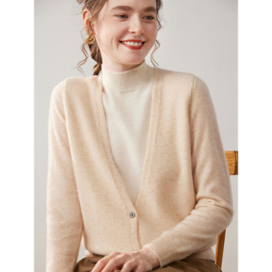 假两件半高领纯色山羊绒衫秋冬新款女士时尚针织打底外套女毛衣女