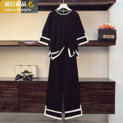 恋名媛中年大码女装2021年新款妈妈春装洋气套装女胖妈妈时尚春秋两件套妈妈装