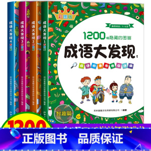 [全4册]成语大发现彩色版 [正版]图画捉迷藏成语大发现全套4册找东西的图画书高难度隐藏的图画幼儿园儿童3-5-6-7-