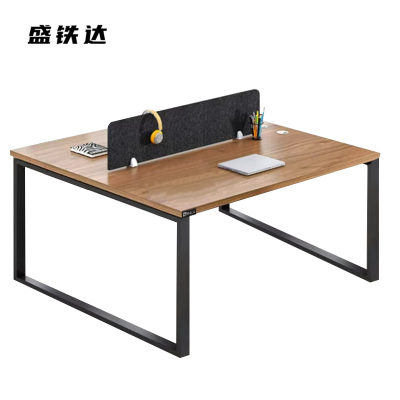 盛铁达 办公桌带挡板 1200*1200*750mm STD-XTBG20 张