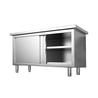 苏宁 质凡 现代简约厨房橱柜推拉门304不锈钢/ZF-CG015/1000*500*800mm