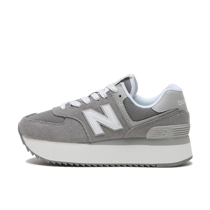 NEW BALANCE女士复古厚底拼接撞色跑鞋休闲运动鞋潮流百搭灰绿