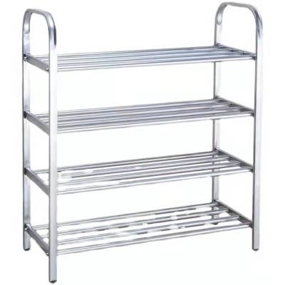 曲上鞋架不锈钢鞋架四层/个