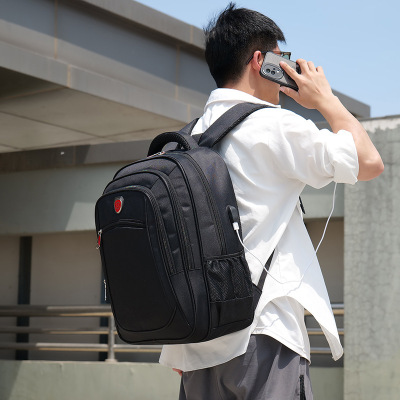 休闲旅行双肩包包户外背包中学生书包电脑包男款个性