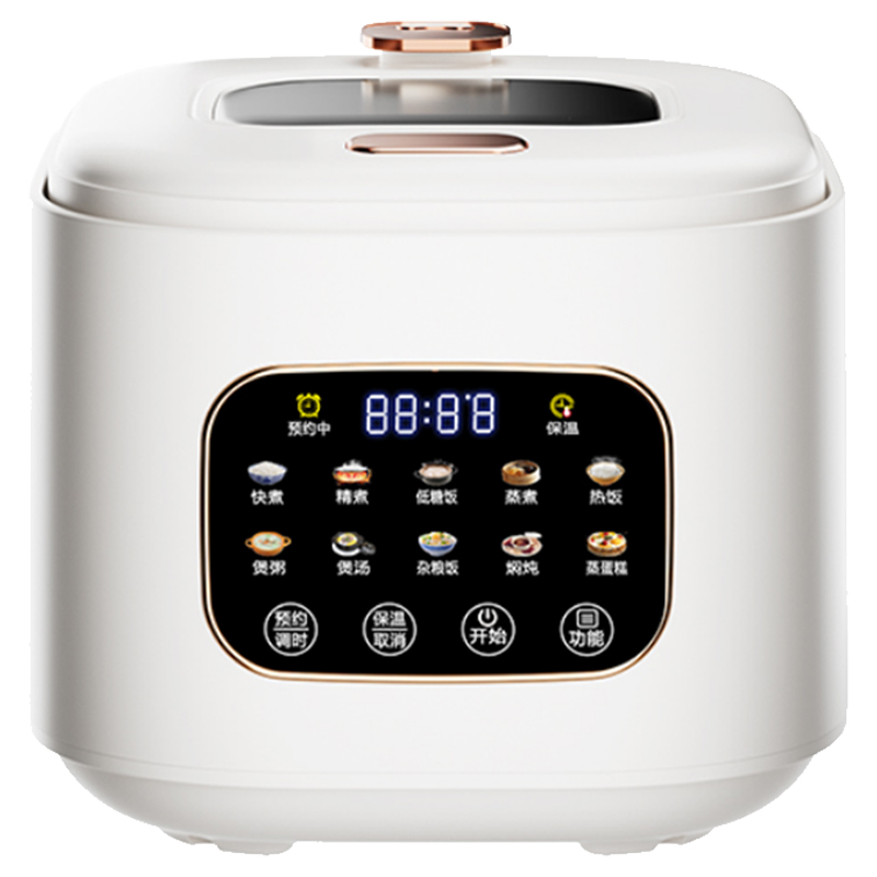 摩动电饭煲3L电饭煲可视上盖升级云釉晶釜白色MD-FB365