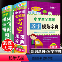 [正版]彩图大本大字小学生全笔顺写字规范字典笔画顺序偏旁结构组词造句搭配词典大全一二三年级儿童多功能近义词反义词成语字