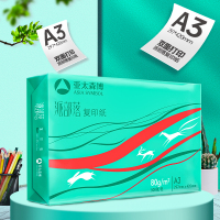亚太森博 派部落A3打印纸 80g500张*5包装一箱加厚双面绘图复印纸高性价比 整箱2500张